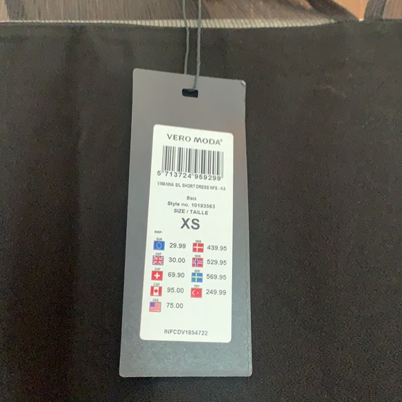 ASOS VERO MODA SLEEVELESS CHIFFON DRESS - Picture 5 of 5